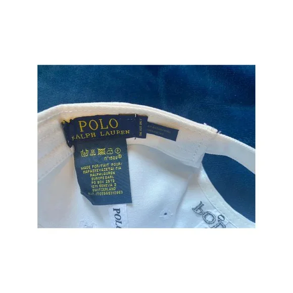 NWT Polo Ralph Lauren Big Pony White Color Classic Baseball Cap Logo Embroidered - Picture 4 of 4